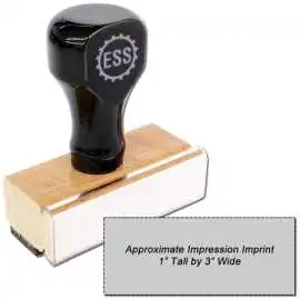 Custom Rubber Stamp Size 1 x 3, Richmond