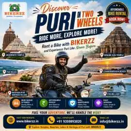 Explore Puri on Two Wheels | Bike Rental Services , Varanasi