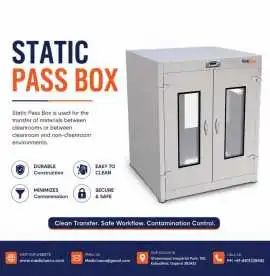 Static Pass Box | Cleanroom Equipment Manufacturer, Ahmedabad