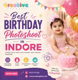 Best Birthday Photoshoot in Indore – Creative Plus, Indore