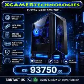 Custom crafted Core i7 10th gen 16gb RAM tower, $ 937