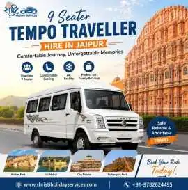 Book 9 Seater Tempo Traveller Hire in Jaipur Today, Jaipur