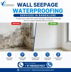Wall Seepage Waterproofing Services in Bangalore, Bengaluru