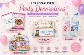 Personalised Cupcake Toppers UK Handmade Party., Newcastle