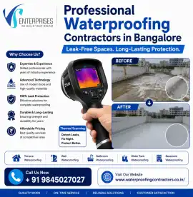 Professional Waterproofing Contractors in Bangalor, Bengaluru