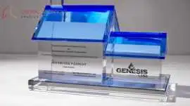Elegant Custom Crystal Trophy Awards for Occasion, Buffalo