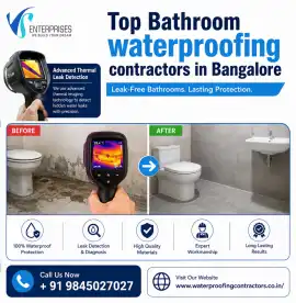 Top Bathroom waterproofing contractors in Bangalor, Bengaluru