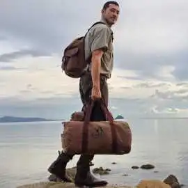 Buy Canvas Duffle Bag for Travel, Weekends and Eve, $ 0