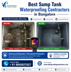 Best Sump Tank Waterproofing Contractors in Bangal, Bengaluru