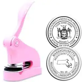 Landscape Architect Pink Gift Embosser, Richmond