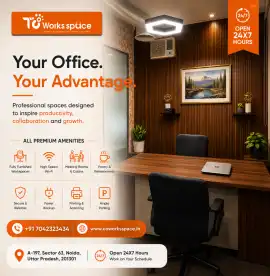 Premium Private Office Space in Noida for Focused , Noida