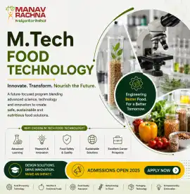 Looking for an M Tech Food Technology Program? , Faridabad