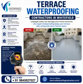 Terrace Waterproofing Contractors in Whitefield , Bengaluru