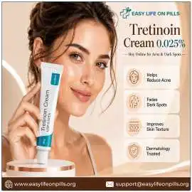 Tretinoin Cream 0.025% for Acne & Dark Spots, New York