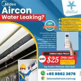 Midea Aircon Water Leaking, ps 50