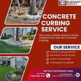 Concrete Landscaping Borders In Melbourne, FL, Melbourne