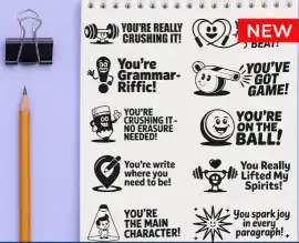 Teacher Encouragement Stamp for Classroom, ps 7