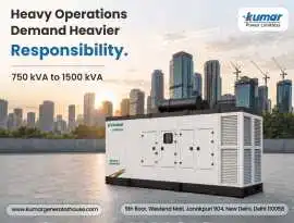 CPCB IV+ Kirloskar Diesel Generator 750 to 1500kAV, Delhi