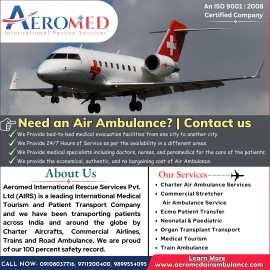 Aeromed air ambulance service in Hyderabad - Fast , Hyderabad