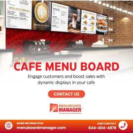 Cafe Menu Board, Austin