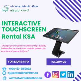 Advantages of Renting Touch Screens in  KSA, Riyadh