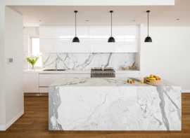 Curry Spills on Your White Marble Backsplash, North Sydney