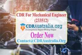 CDR For Mechanical Engineer (233512) By CDRAustralia.Org - Engineers Australia, Sydney