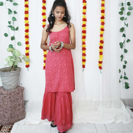 Buy Lucknowi Chikankari Suits Online!!, ₹ 2,800