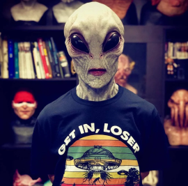 Shop Alien Halloween Mask Online, $ 12