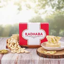Buy Authentic Radhaba Kaju Katli Sweet Online , Surat