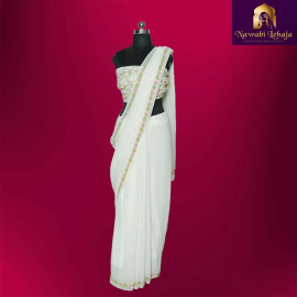 Exquisite Chikankari Designer Saree Collection , $ 265