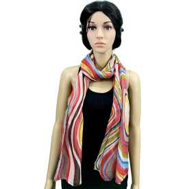 Snake Strip Print Summer Scarf, $ 3