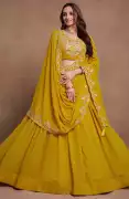 Stunning Yellow Lehenga for Weddings, Parties, $ 75