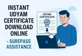 Instant Udyam Certificate Download Online, New Delhi