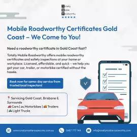 Mobile Roadworthy Certificate – Gold Coast Experts, Aramac