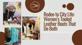 Tooled Leather Boots for Women Who Live Between Sa, $ 0