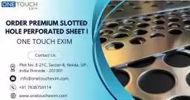 Order Premium Slotted Hole Perforated Sheet , Noida