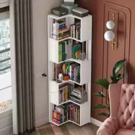 Buy Stylish Corner Bookshelf for Home - StudioKook, $ 8,690