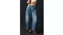 Fashion-Forward Wide-Leg Barrel Jeans for Women, Phoenix