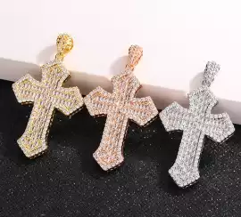 Kaash Jewelry Cross Pendant – Dripping in Shine, Los Angeles