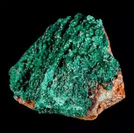 3.9" Dark Green Malachite Crystals on Barite, ps 90