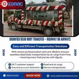 Medivic dead body ambulance road and air cargo, Vellore