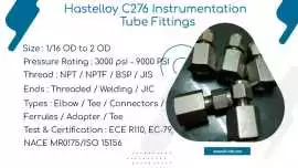 UNS N10276 compression fittings manufacturer, Mumbai