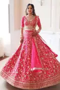 Celebrate Diwali in Style with Pink Lehengas, $ 75