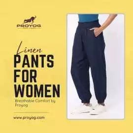 Linen Pants for Women – Comfort by Proyog, ₹ 2,025