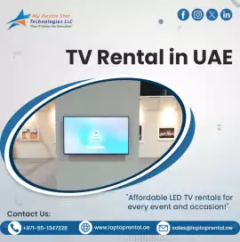 Smart Android TV Rentals UAE with Voice Control, Dubai