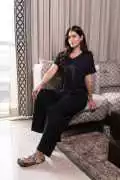Buy Modale Lounger in Black Night Suit For Women O, ₹ 2,390