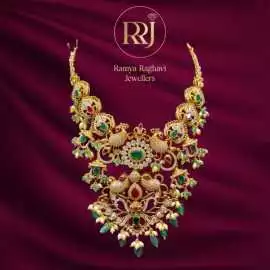 Gold Necklace Sets in Hyderabad by Ramya Raghavi , Hyderabad