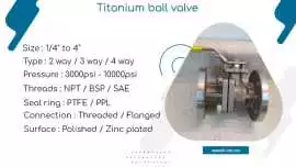 Titanium grade 2 instrumentation ball valve , Mumbai