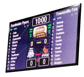 Video Screen Scoreboard Australia: Blue Vane, $ 2,145